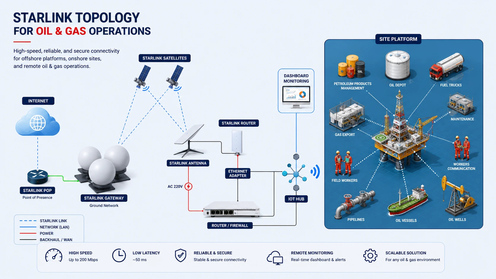 Oil and Gas Topology